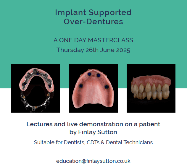 Implant Overdenture Course Thursday 25 June 2026
