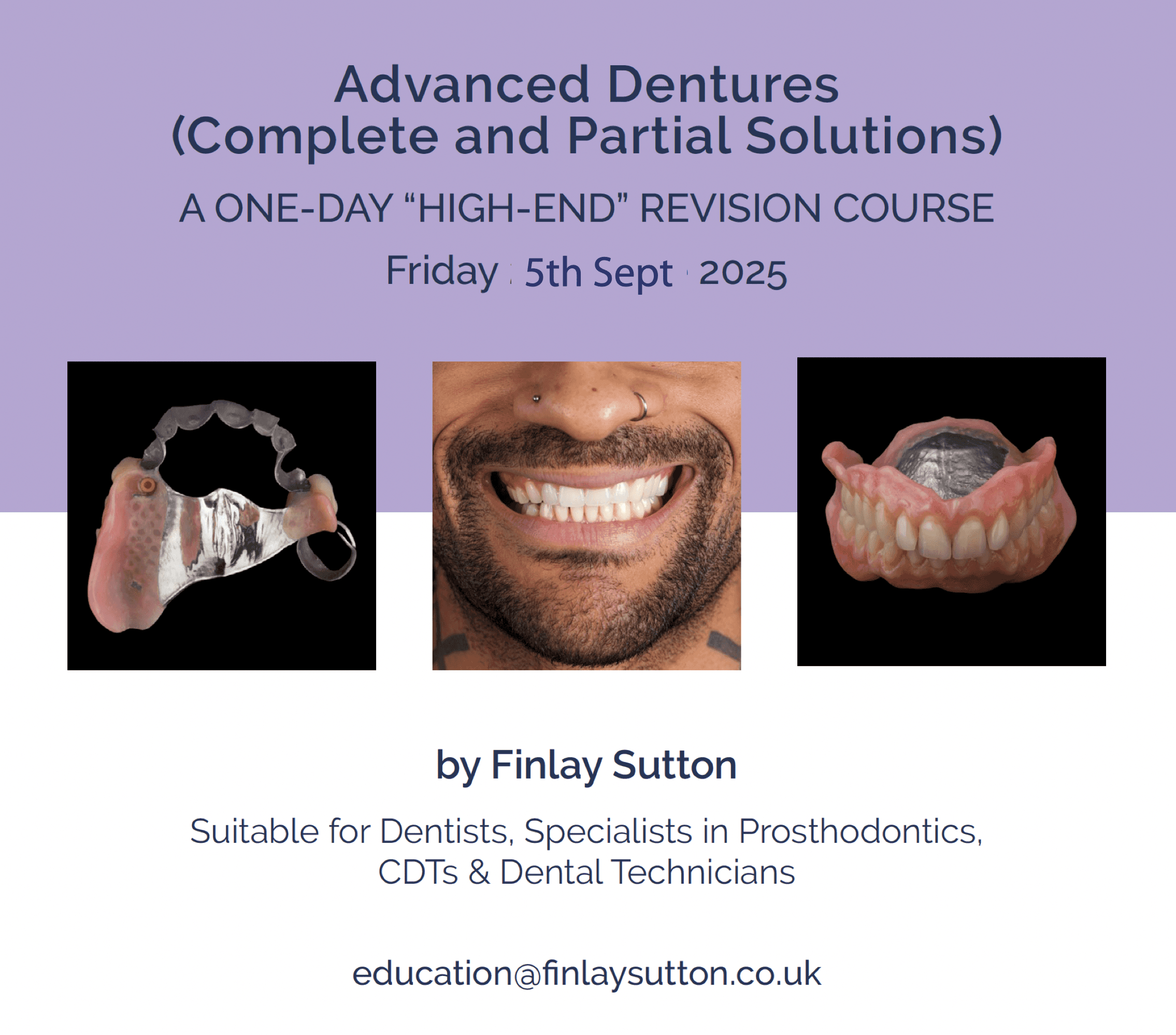 Advanced Dentures Revision Day Friday 4 September 2026